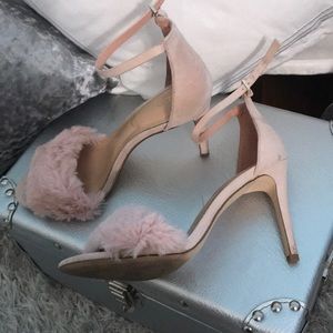 Pink suede Sandal heels